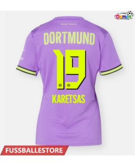 Günstige Borussia Dortmund Konstantinos Karetsas #19 3rd trikot Damen 2026-27 Kurzarm